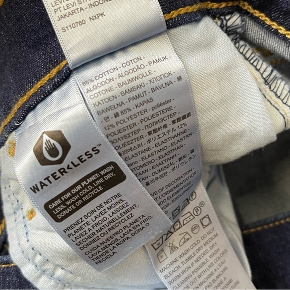 NEW Levis Premium 720 Super Skinny Jeans Womens 26 Dark High Rise NWOT - Picture 7 of 14